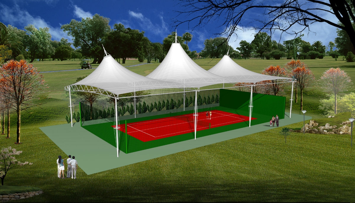 膜结构网球场设计