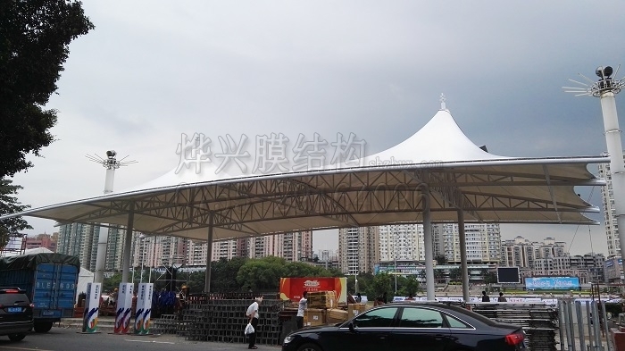 惠州中华龙国际龙舟赛膜结构雨棚