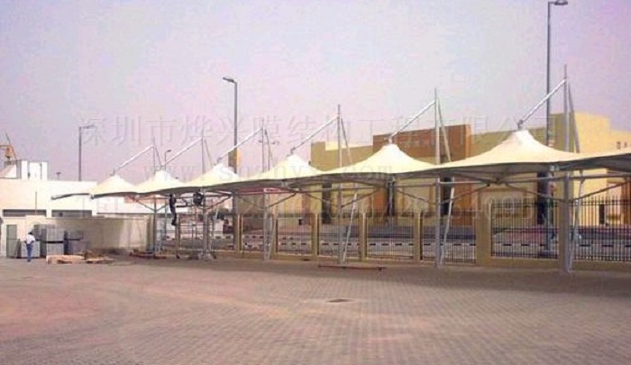 Kuwait shed membrane structure case