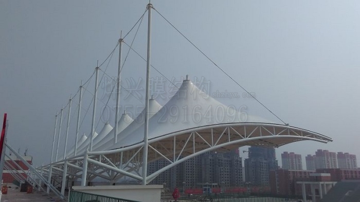 烨兴-河北河间市体育场膜结构看台工程